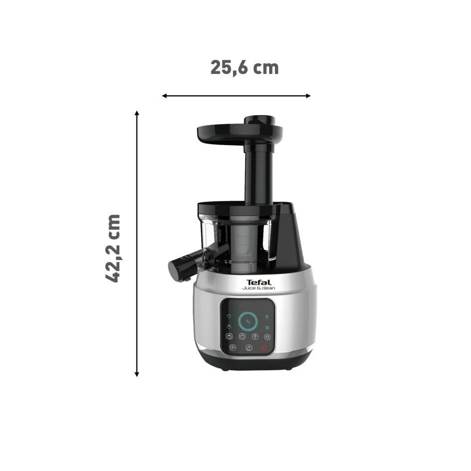 Tefal เครื่องสกัดน้ำผักและผลไม้รอบต่ำ Slow Juicer&Clean กำลังไฟ 150 วัตต์ ความจุ 0.8 ลิตร รุ่น ZC420E38
