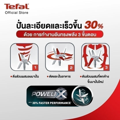 Tefal เครื่องปั่นและสกัดน้ำผักผลไม้ 2 ระบบในเครื่องเดียว 
BLENDFORCE 2 IN 1 
กำลังไฟ 600 วัตต์
รุ่น BL42Q