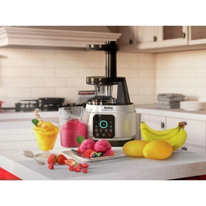Tefal เครื่องสกัดน้ำผักและผลไม้รอบต่ำ Slow Juicer&Clean กำลังไฟ 150 วัตต์ ความจุ 0.8 ลิตร รุ่น ZC420E38
