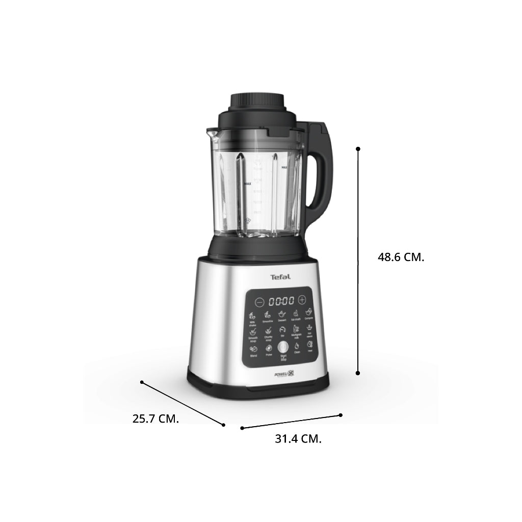 Tefal เครื่องปั่น พลังสูง เครื่องปั่นน้ำผลไม้ เครื่องปั่นอาหาร เครื่องปั่นเมนูร้อนเย็น PERFECTMIX COOK
กำลังไฟ 1,400 วัตต์
รุ่น BL83S