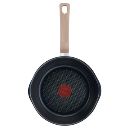 Tefal กระทะก้นลึกพร้อมฝา ONE PICK POT PAN สีครีม ขนาด 22cm