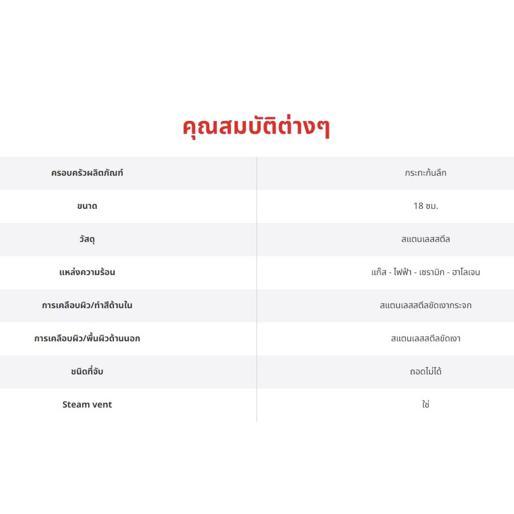 Tefal หม้อด้าม Starter ขนาด 18 cm. รุ่น E3252395