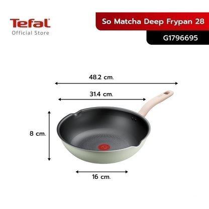 Tefal กระทะก้นลึก So Matcha ก้นอินดักชั่น ขนาด 28 ซม. รุ่น G1796695