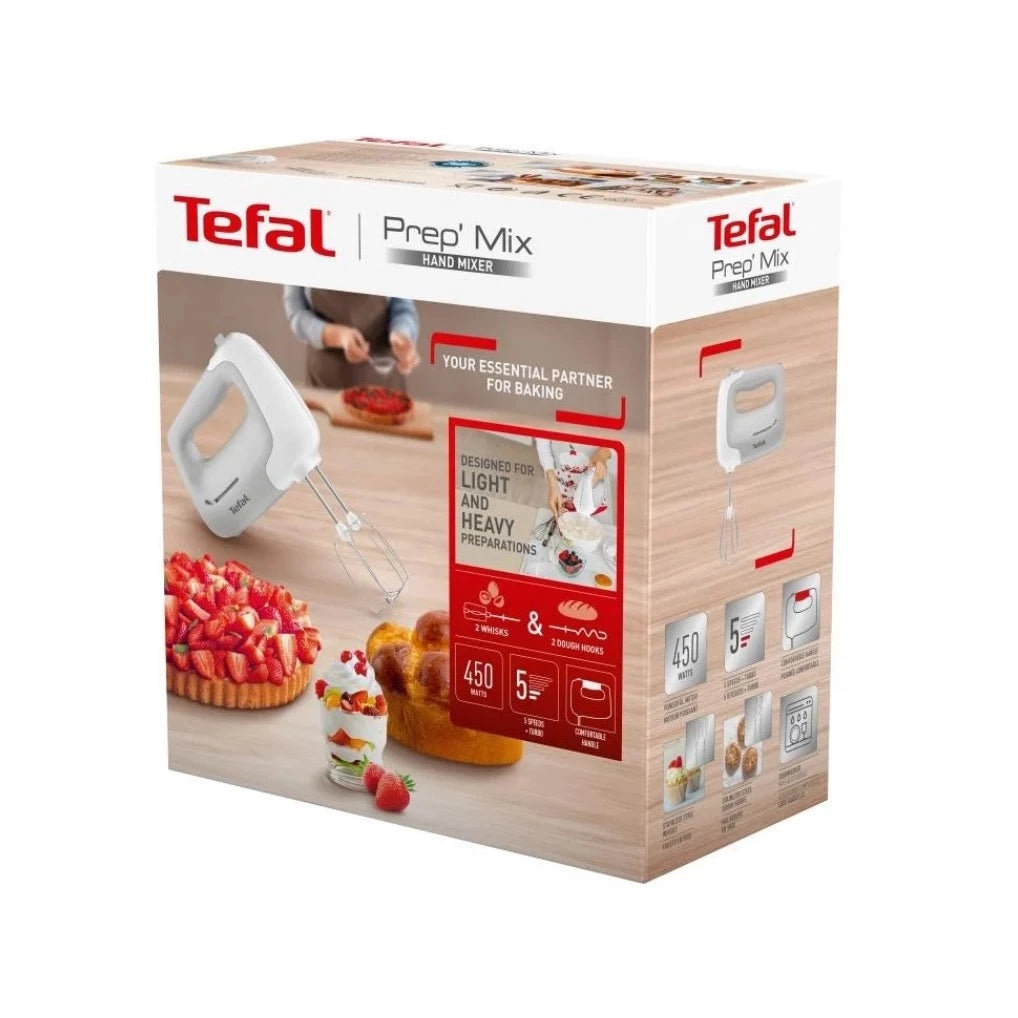 Tefal เครื่องผสมอาหาร PREPMIX HANDMIXER รุ่น HT450B38