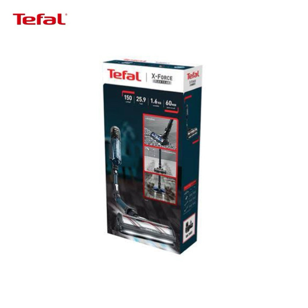 Tefal เครื่องดูดฝุ่นไร้สายงอได้ X-FORCE FLEX 13.60 AQUA 150 แอร์วัตต์ รุ่น TY9ADWO