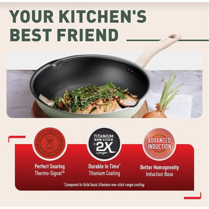 Tefal กระทะก้นลึก So Matcha ก้นอินดักชั่น ขนาด 28 ซม. รุ่น G1796695