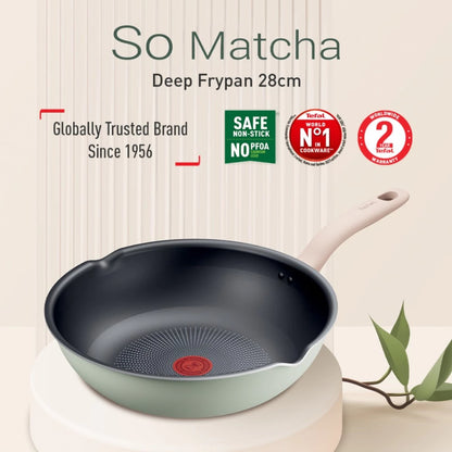 Tefal กระทะก้นลึก So Matcha ก้นอินดักชั่น ขนาด 28 ซม. รุ่น G1796695