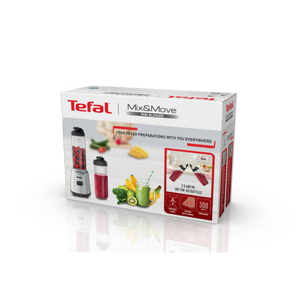 Tefal เครื่องปั่น แบบพกพา
MIX&MOVE MINI BLENDER 
กำลังไฟ 300 วัตต์
รุ่น BL15F