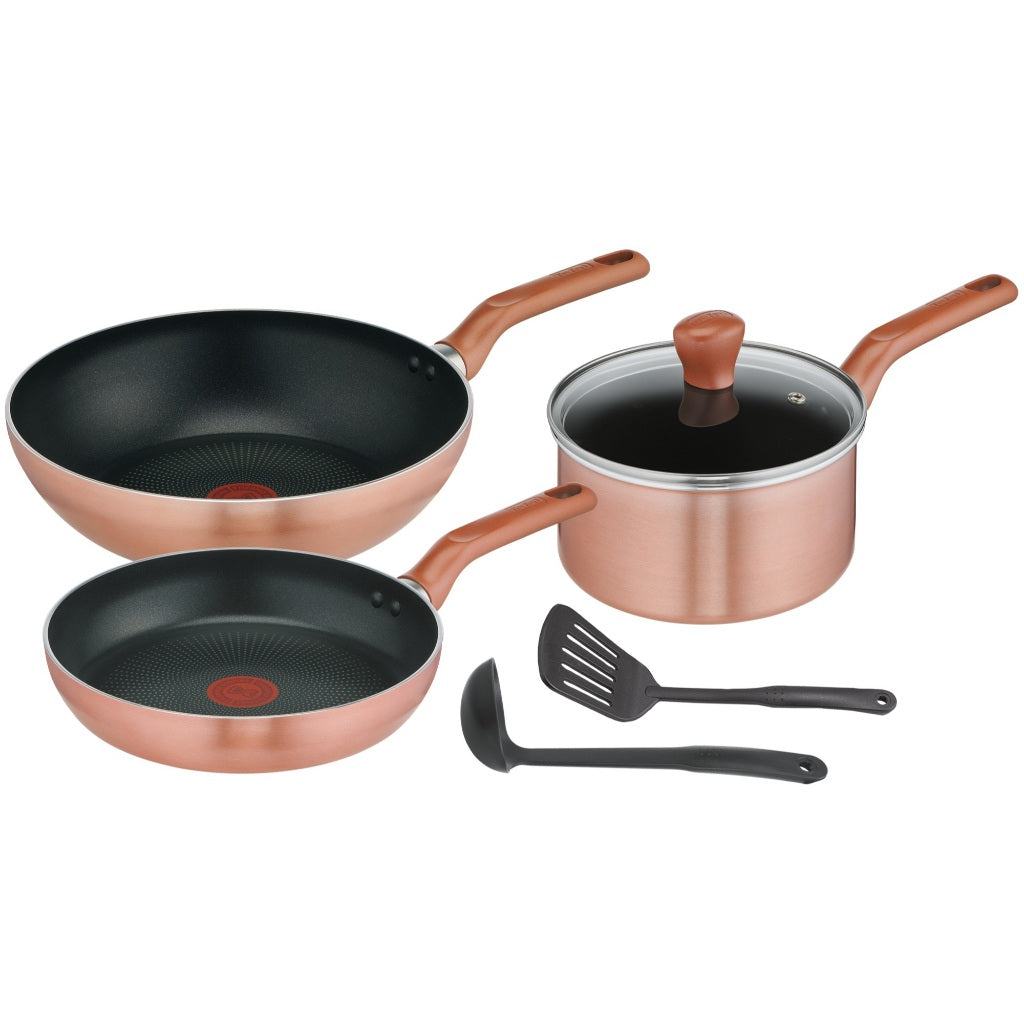 Tefal เซ็ตเครื่องครัว 6 ชิ้น  COOK & SHINE ก้นอินดักชั่น