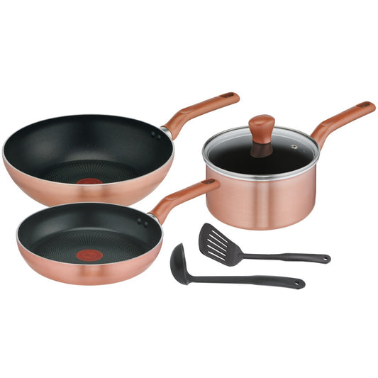 Tefal เซ็ตเครื่องครัว 6 ชิ้น  COOK & SHINE ก้นอินดักชั่น
