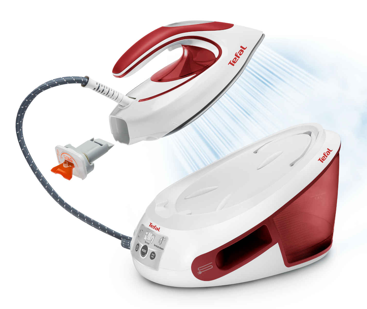 Tefal anti calc steam outlet iron